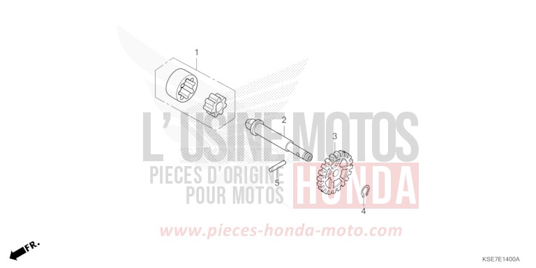 OIL PUMP for CRF150R "Big wheels" EXTREME RED (R292) from 2025